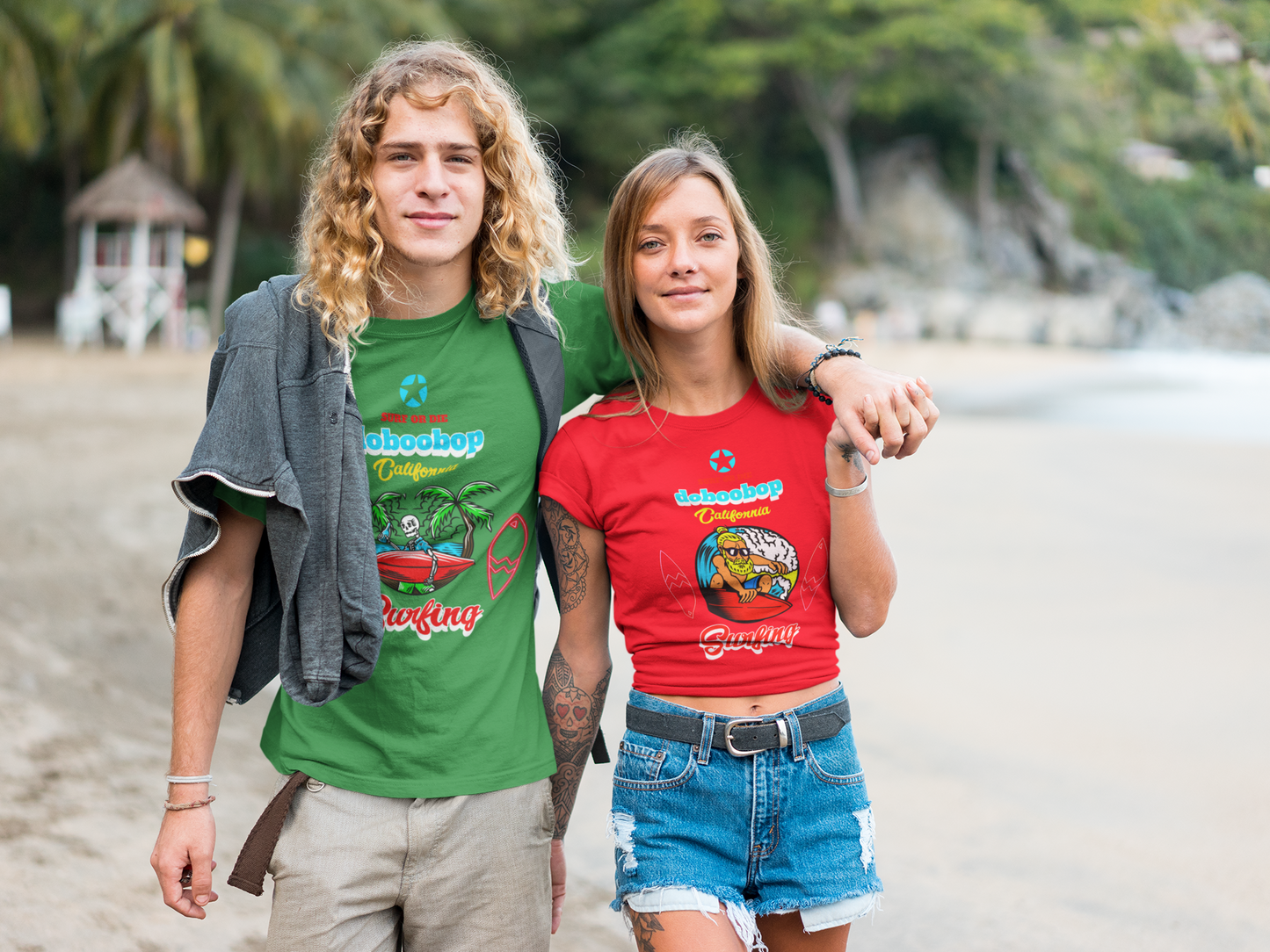 Unisex Surf tee 100% Premium Cotton Airlume combed and ring-spun for the perfect fit