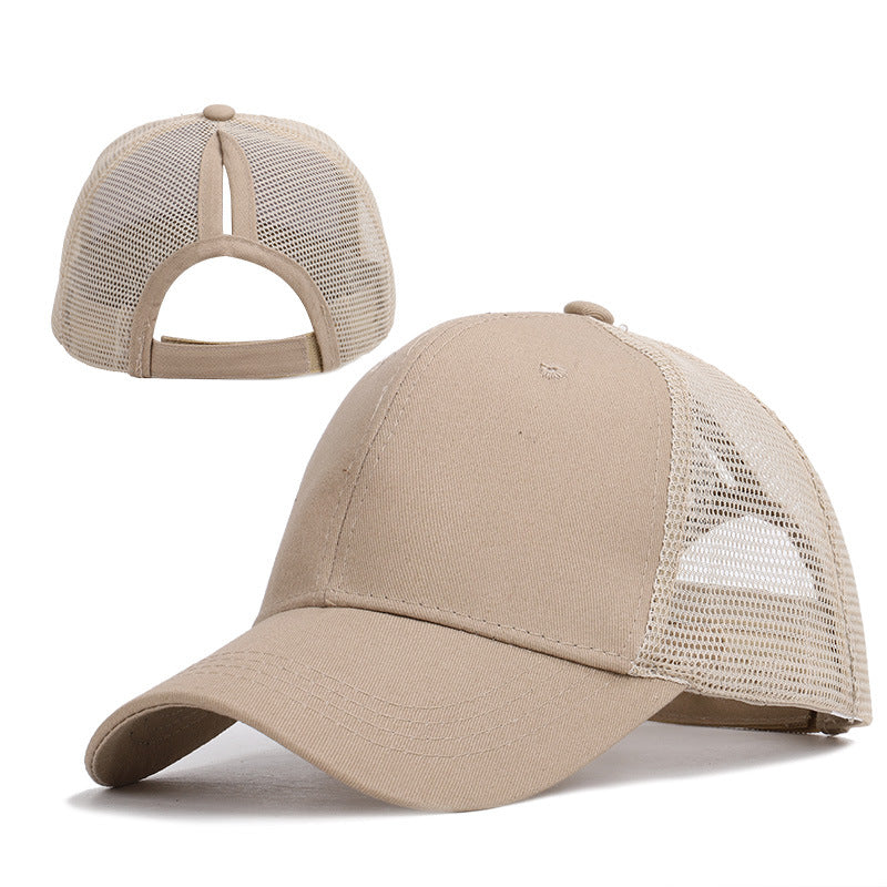 Ponytail Sun Cap , Sports Cap with convenient hair hole for extra comfort available in a variety of colours