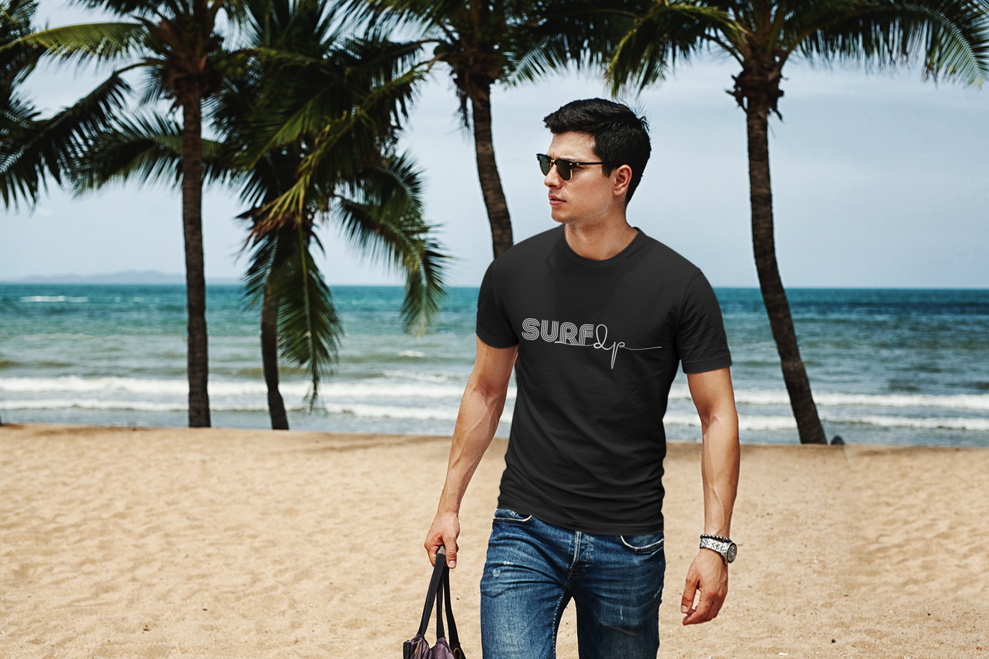 Unisex Surf tee 100% Premium Cotton Airlume combed and ring-spun for the perfect fit