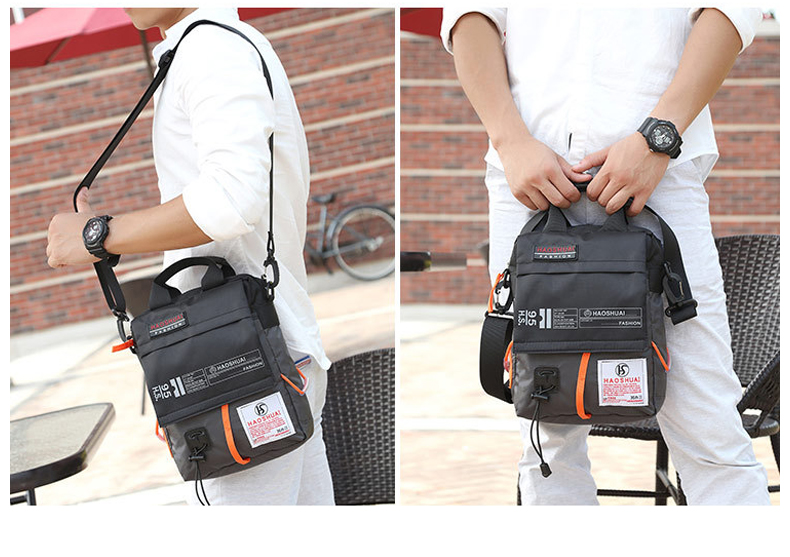 Unisex Messenger Bag Waterproof Nylon Over the Shoulder Crossbody Bags
