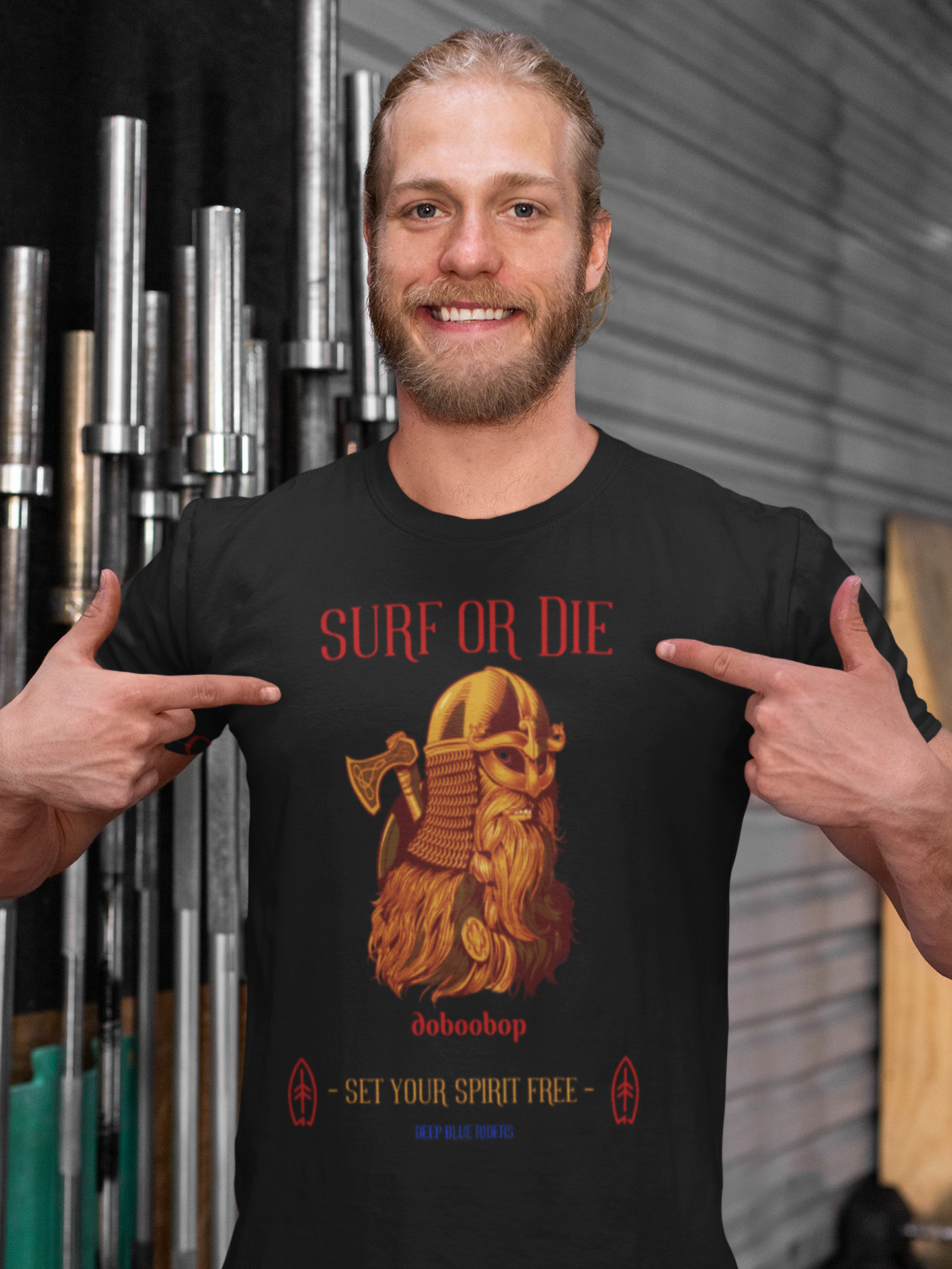 Unisex Surf tee 100% Premium Cotton Airlume combed and ring-spun for the perfect fit