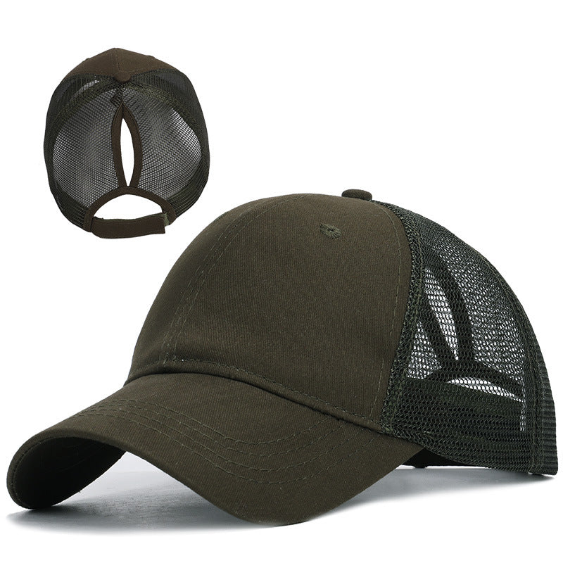 Ponytail Sun Cap , Sports Cap with convenient hair hole for extra comfort available in a variety of colours
