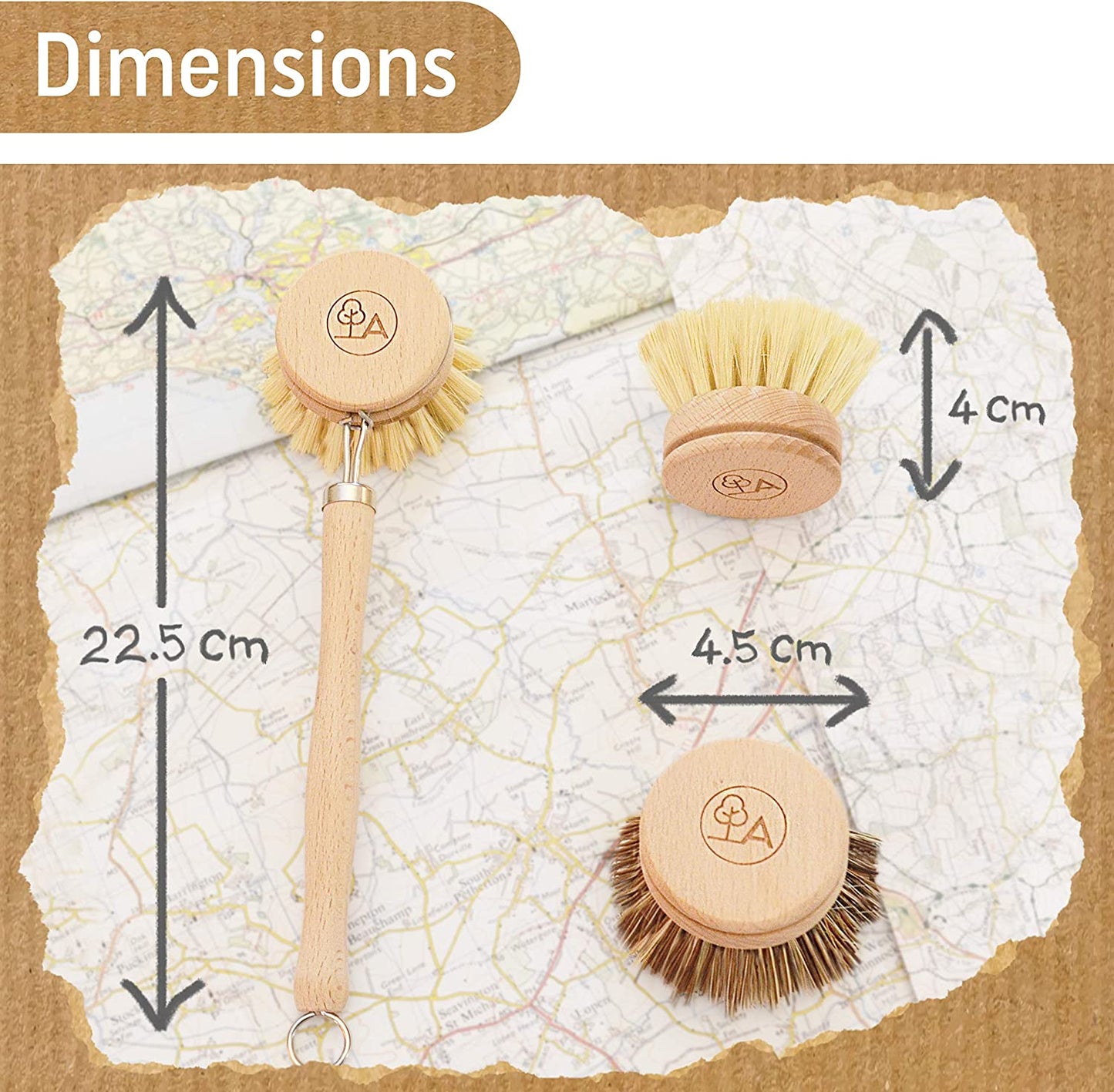 Eco Dish Brush & Dish Sponge Set