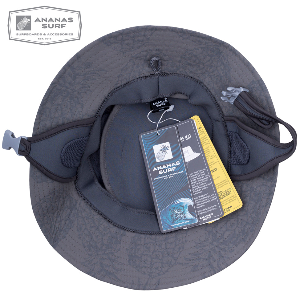Ananas Indo Surfing Bucket Hat with Chin Strap