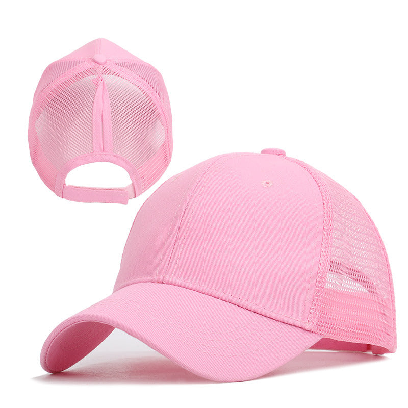 Ponytail Sun Cap , Sports Cap with convenient hair hole for extra comfort available in a variety of colours