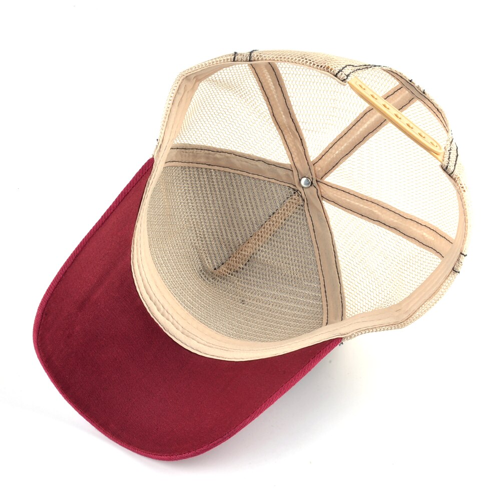 Baseball Cap With Flamingo Embroidery Patch Breathable Mesh & Adjustable size strap