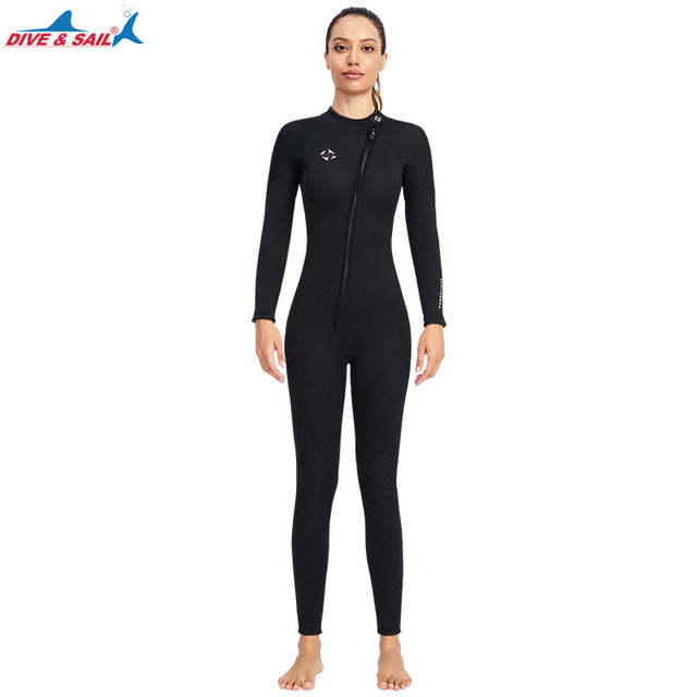 His & Hers 3MM Neoprene Front Zipper Men's & Women's twin Wetsuit, Ideal for Surfing, Scuba Diving,Underwater Fishing Snorkeling