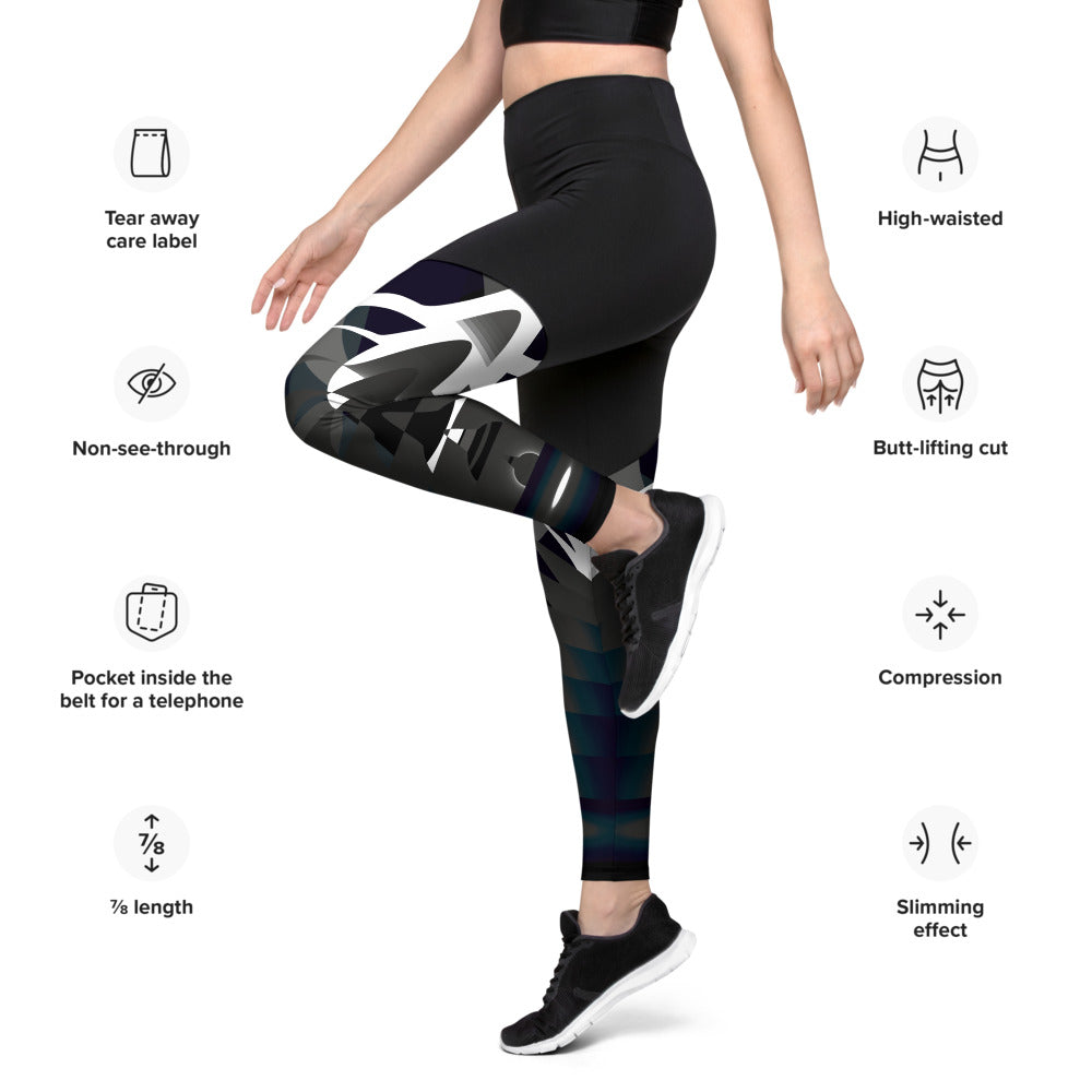 Premium Womens Sports / Activity Leggings by doboobop