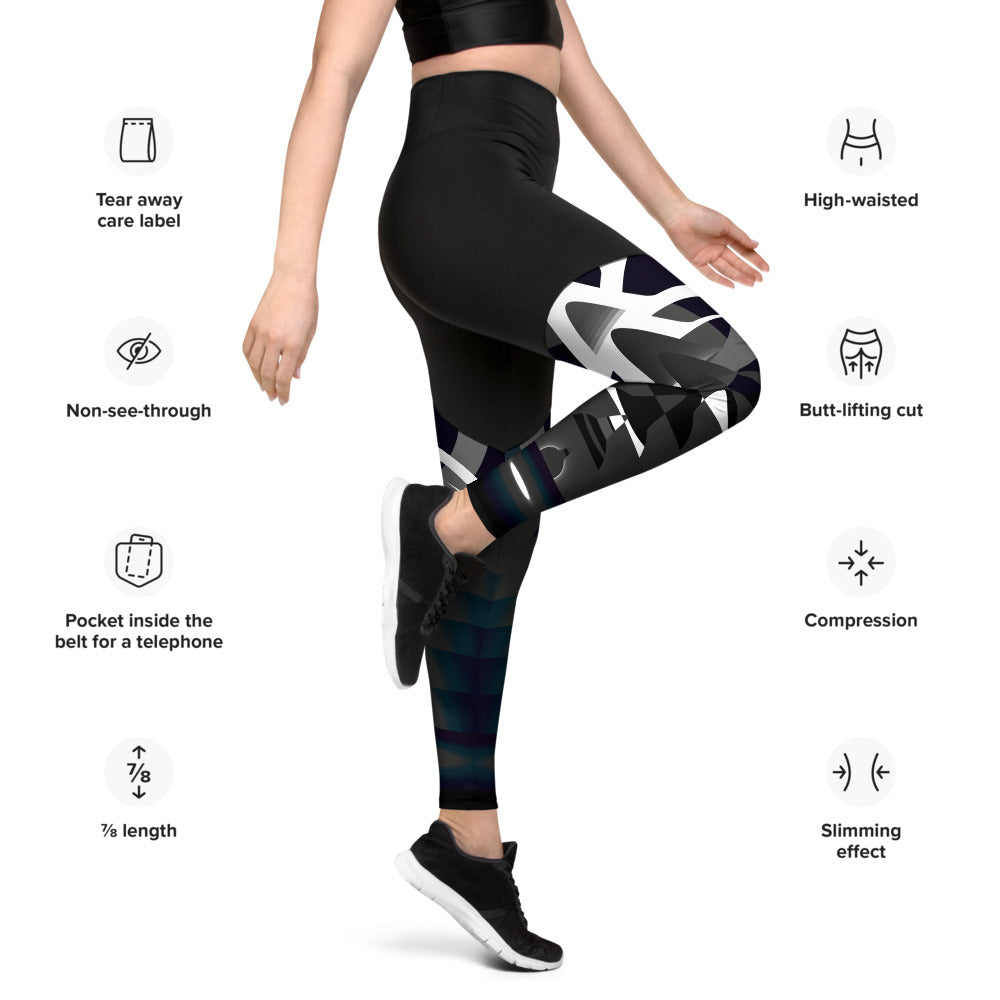 Premium Womens Sports / Activity Leggings by doboobop