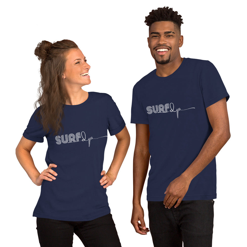 Unisex Surf tee 100% Premium Cotton Airlume combed and ring-spun for the perfect fit