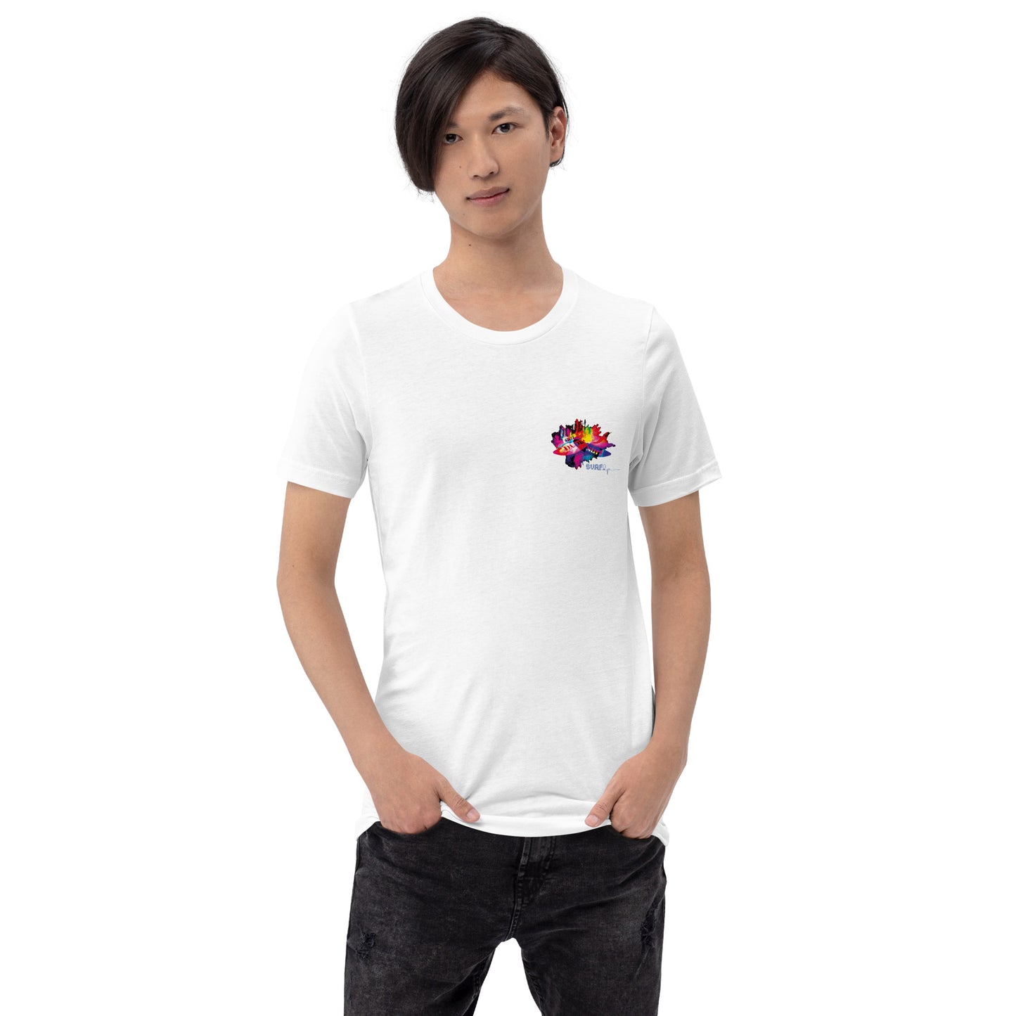 Unisex Surf tee 100% Premium Cotton Airlume combed and ring-spun for the perfect fit