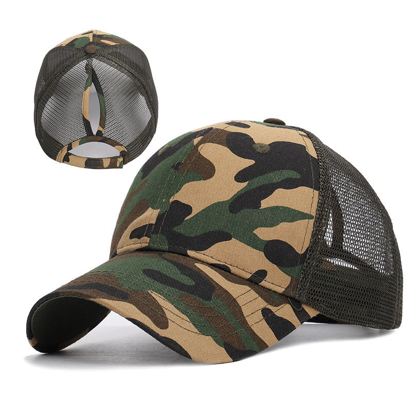 Ponytail Sun Cap , Sports Cap with convenient hair hole for extra comfort available in a variety of colours
