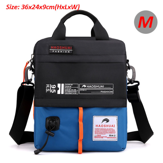 Unisex Messenger Bag Waterproof Nylon Over the Shoulder Crossbody Bags