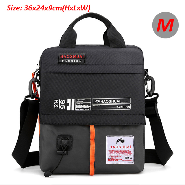 Unisex Messenger Bag Waterproof Nylon Over the Shoulder Crossbody Bags