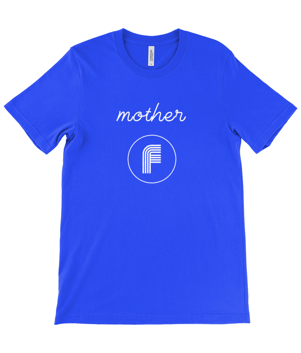 Canvas Unisex Crew Neck T-Shirt Mother F white