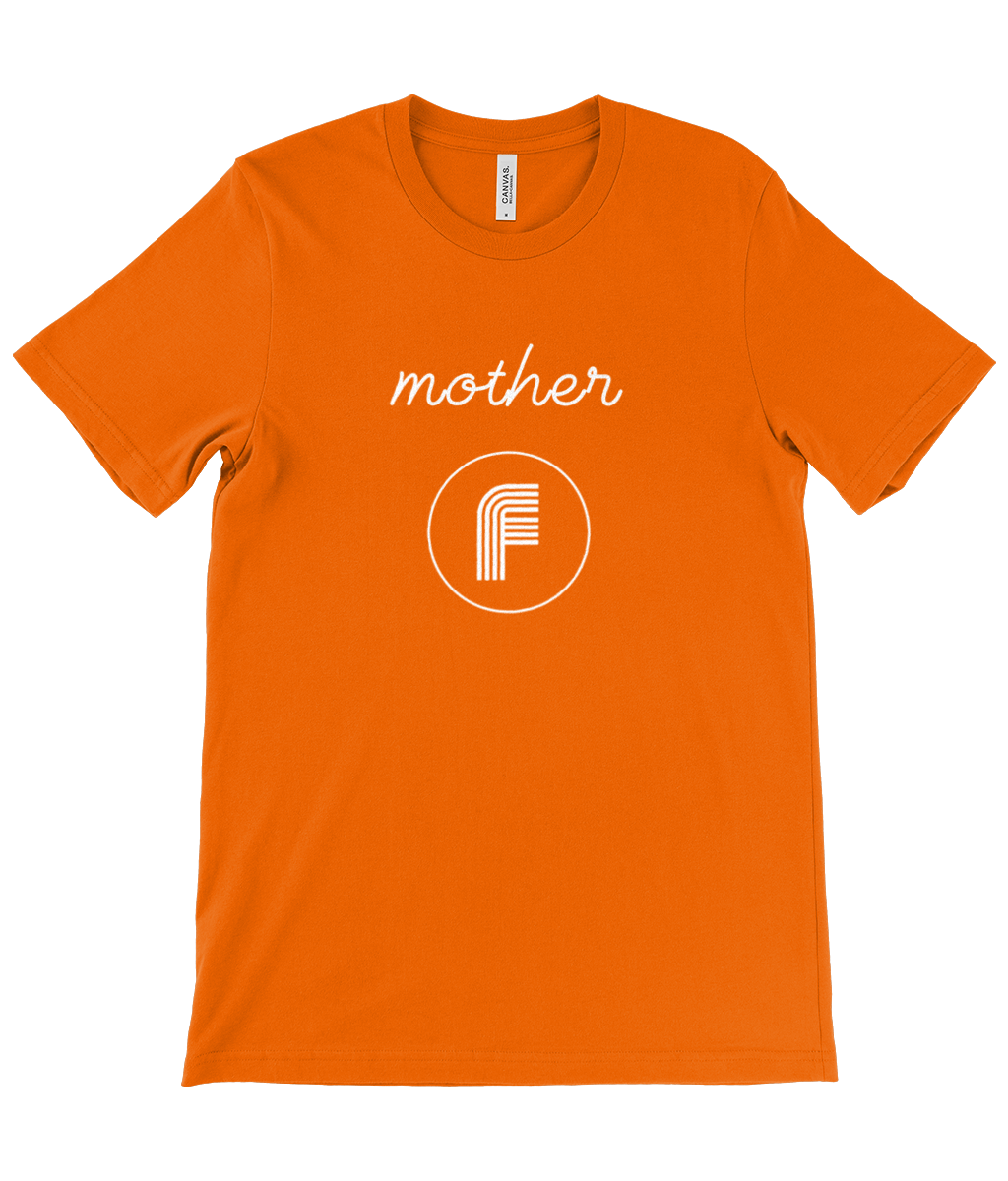Canvas Unisex Crew Neck T-Shirt Mother F white
