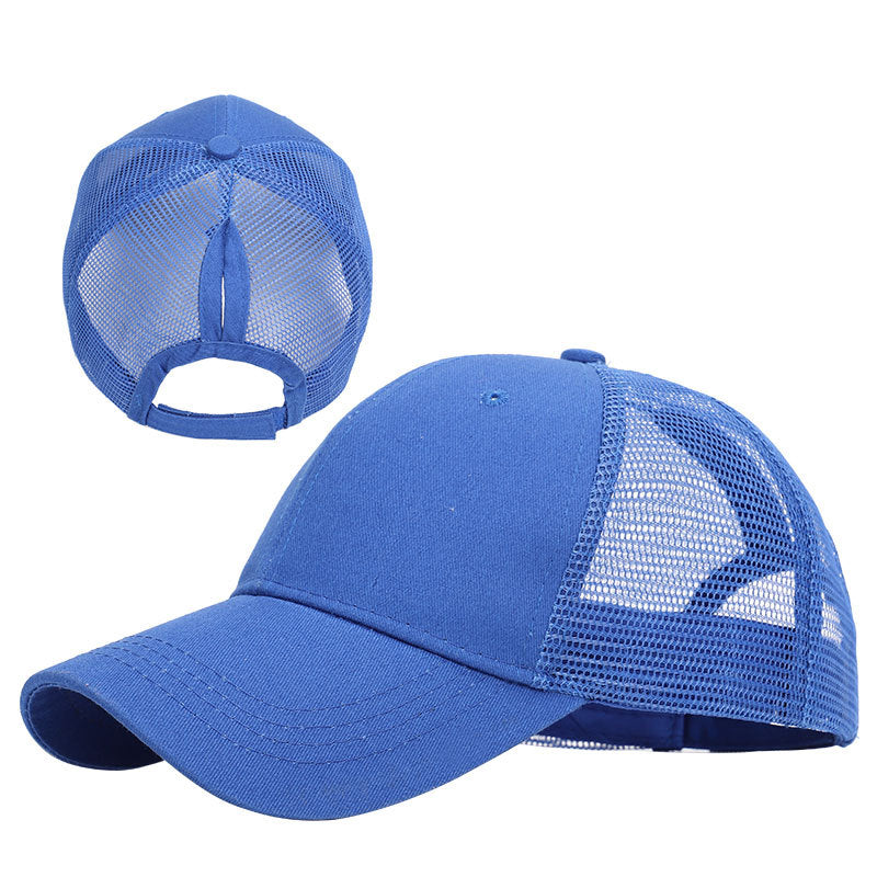 Ponytail Sun Cap , Sports Cap with convenient hair hole for extra comfort available in a variety of colours
