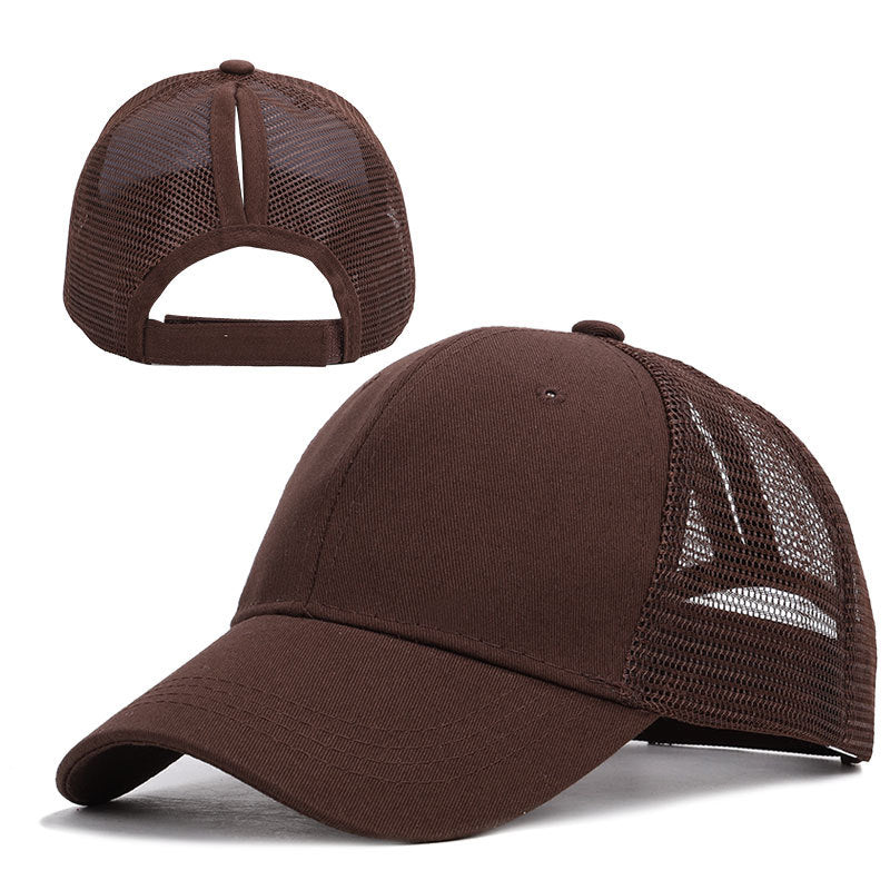 Ponytail Sun Cap , Sports Cap with convenient hair hole for extra comfort available in a variety of colours