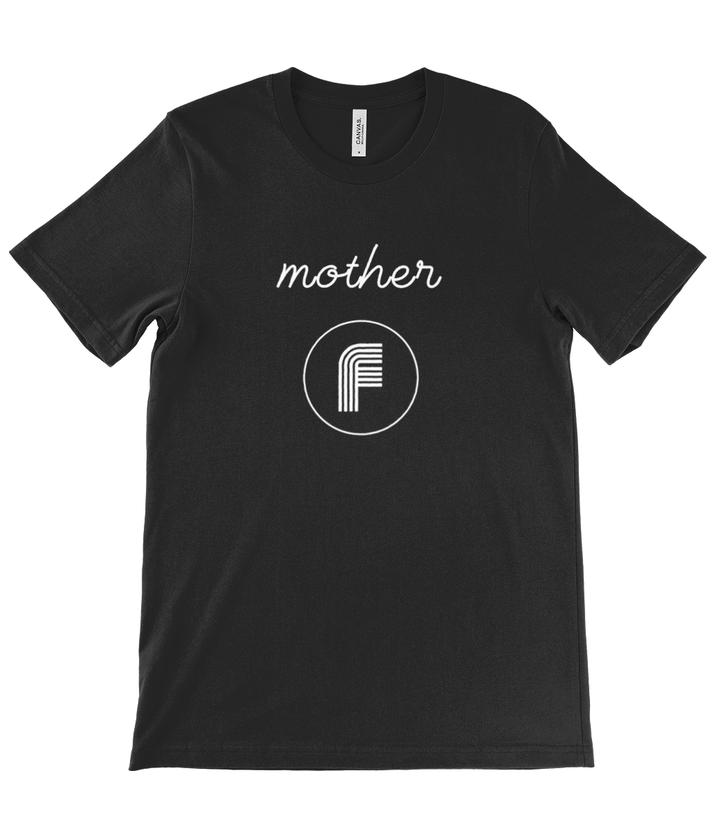 Canvas Unisex Crew Neck T-Shirt Mother F white