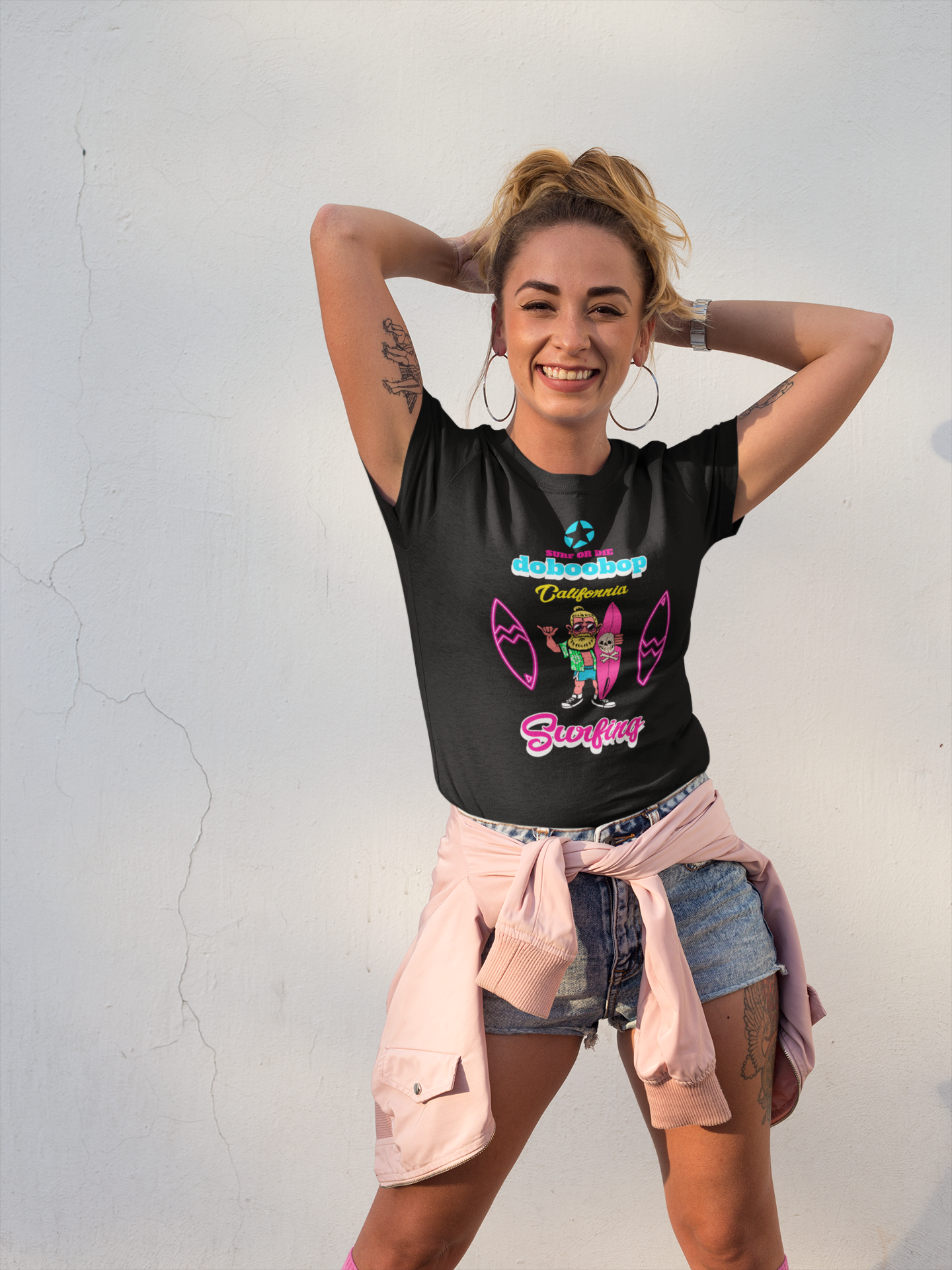 Unisex Surf tee 100% Premium Cotton Airlume combed and ring-spun  for the perfect fit