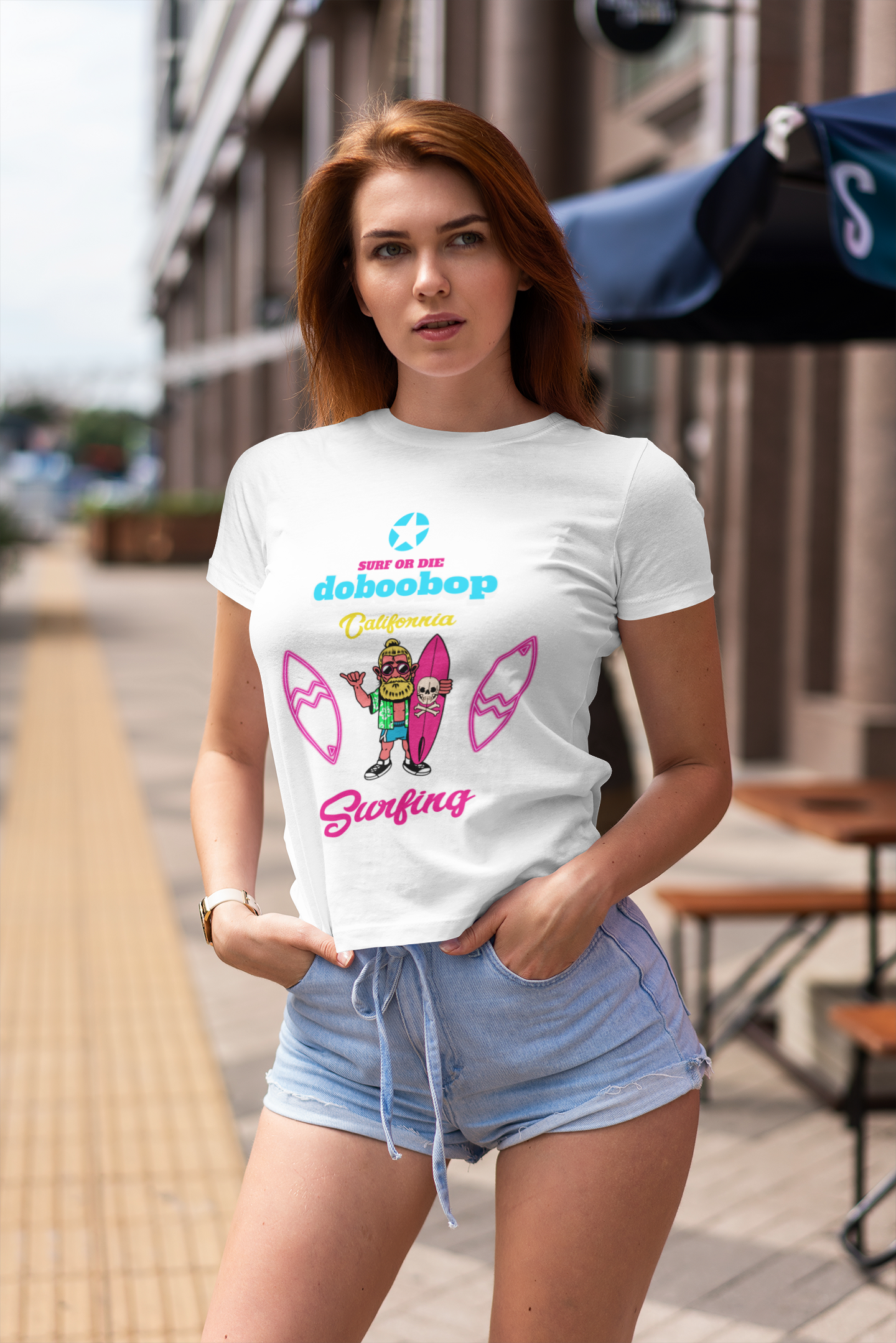 Unisex Surf tee 100% Premium Cotton Airlume combed and ring-spun  for the perfect fit