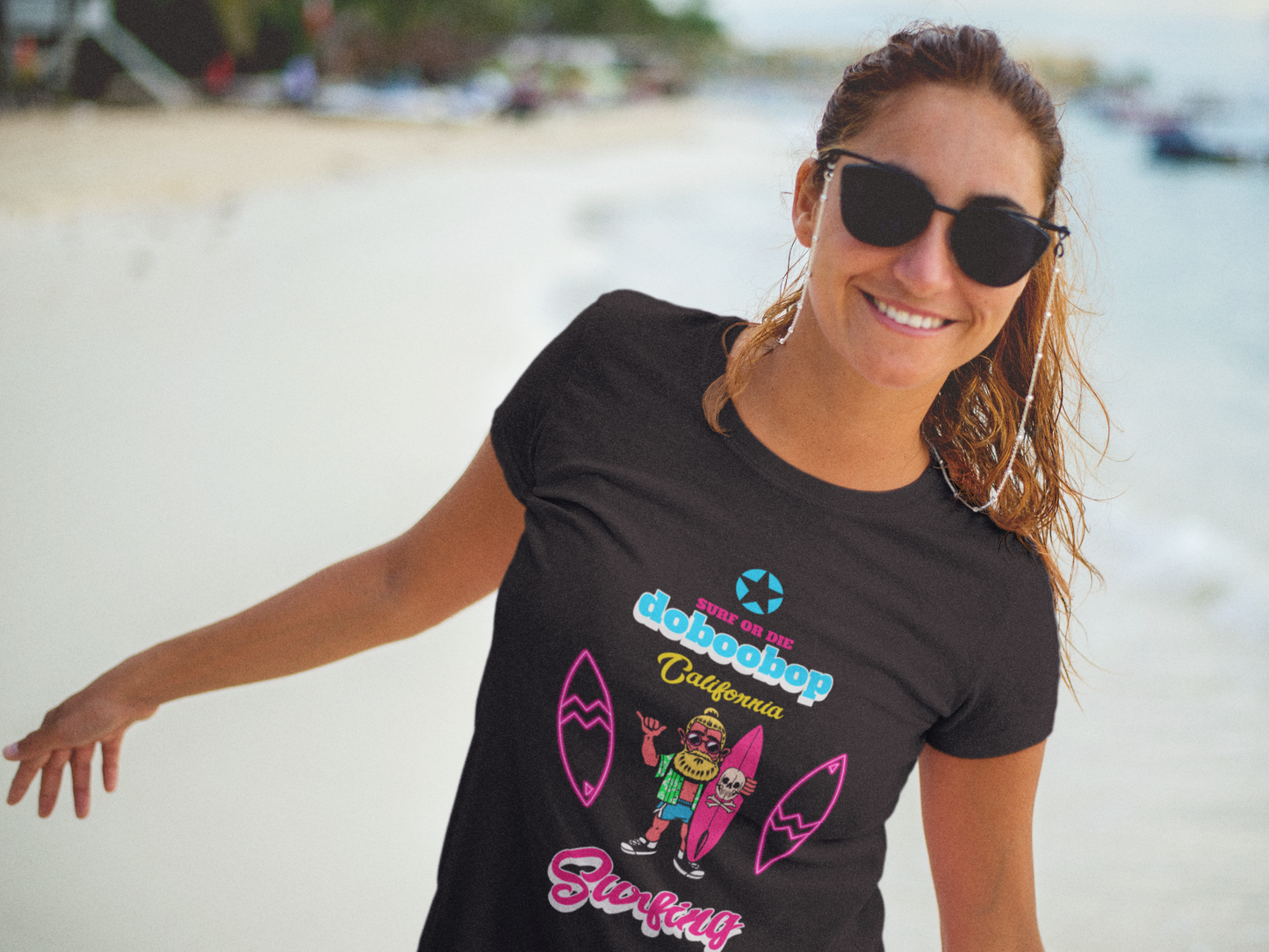 Unisex Surf tee 100% Premium Cotton Airlume combed and ring-spun  for the perfect fit