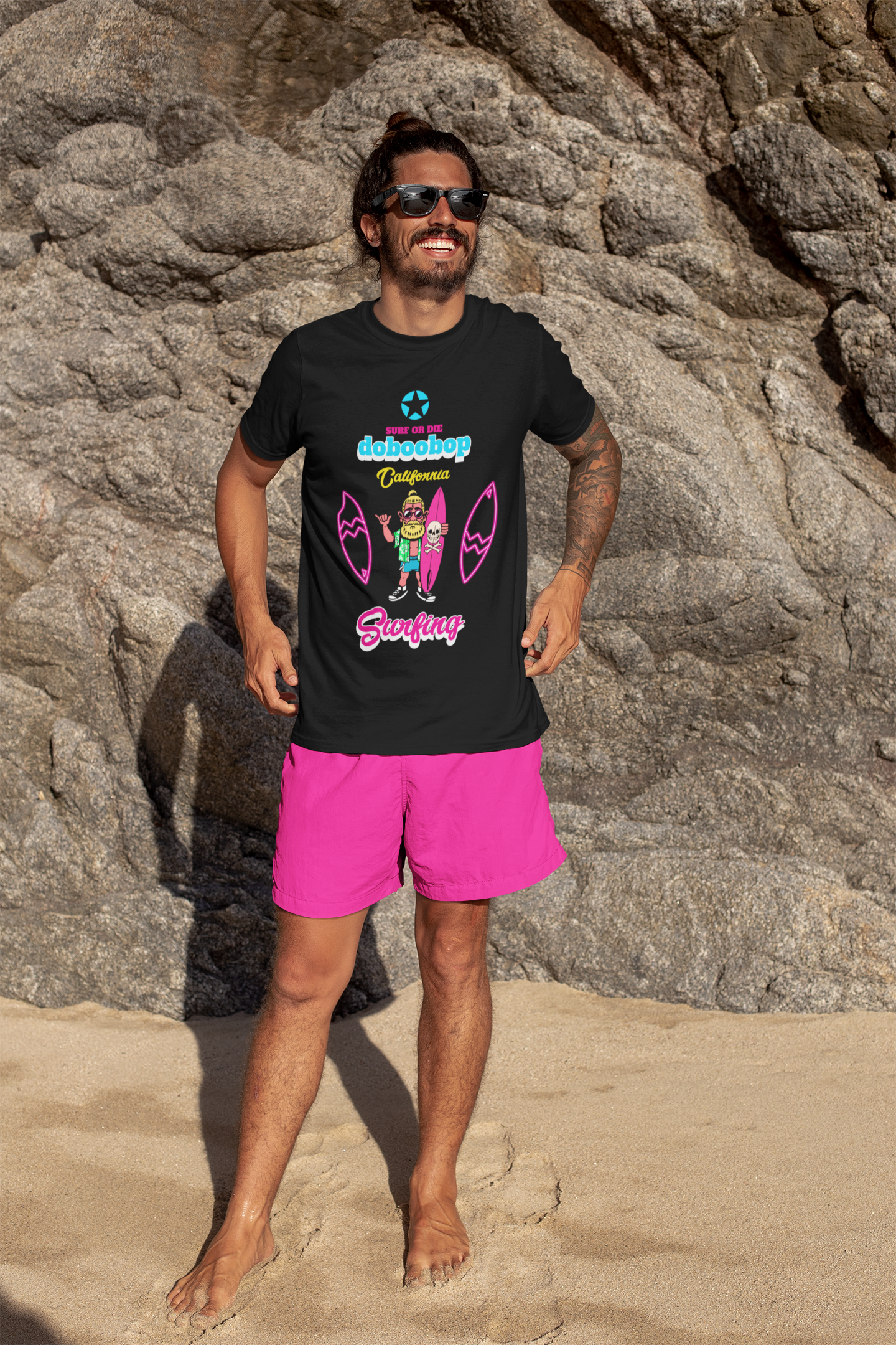 Unisex Surf tee 100% Premium Cotton Airlume combed and ring-spun  for the perfect fit