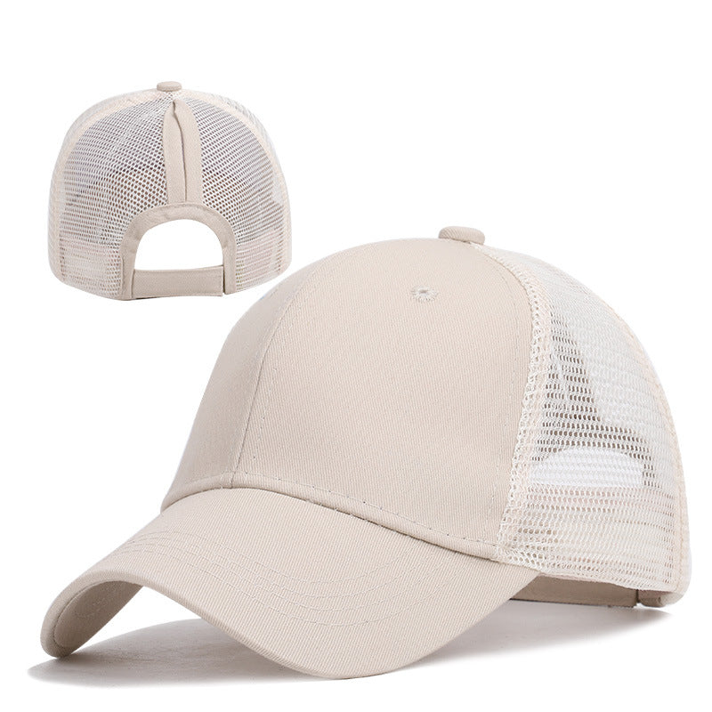 Ponytail Sun Cap , Sports Cap with convenient hair hole for extra comfort available in a variety of colours