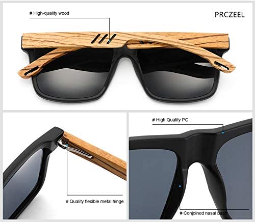 Polarized Bamboo Temple Wayfarers Sunglasses Black