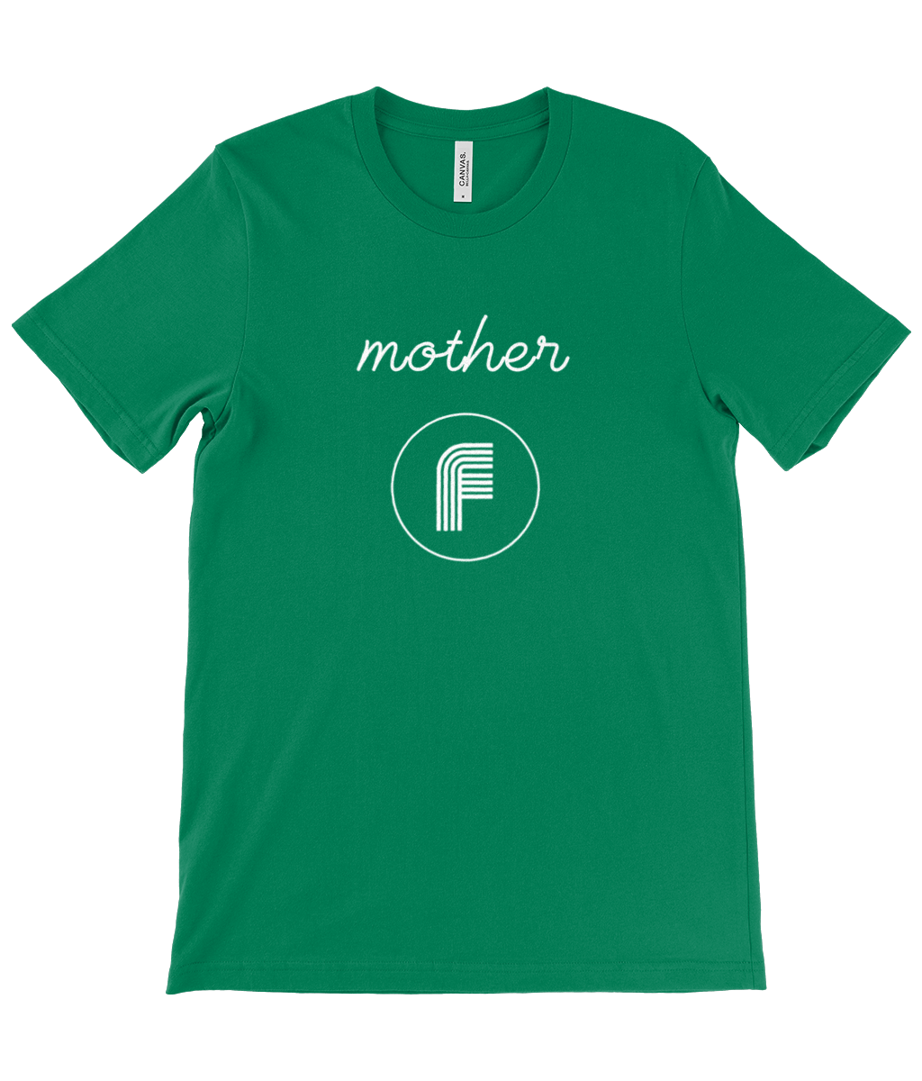 Canvas Unisex Crew Neck T-Shirt Mother F white