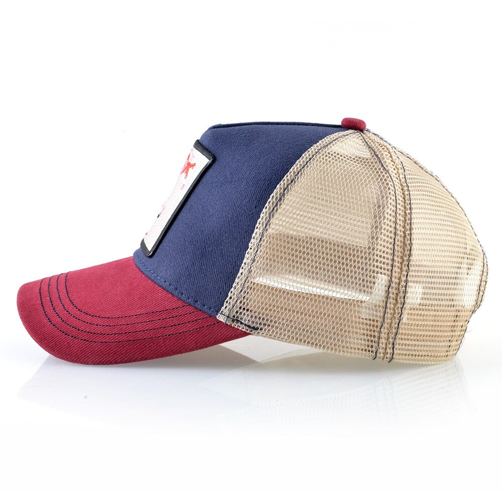 Baseball Cap With Flamingo Embroidery Patch Breathable Mesh & Adjustable size strap