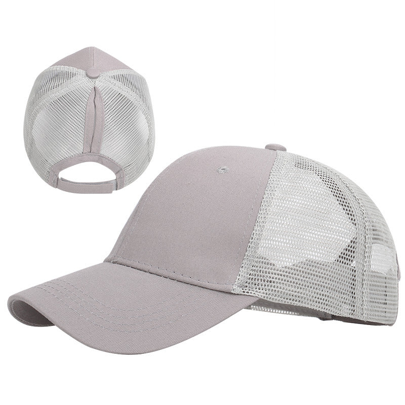 Ponytail Sun Cap , Sports Cap with convenient hair hole for extra comfort available in a variety of colours