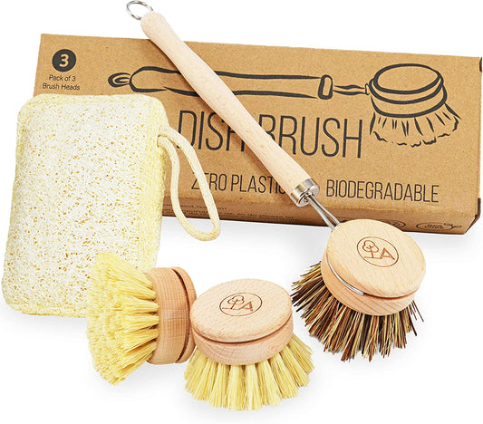 Eco Dish Brush & Dish Sponge Set