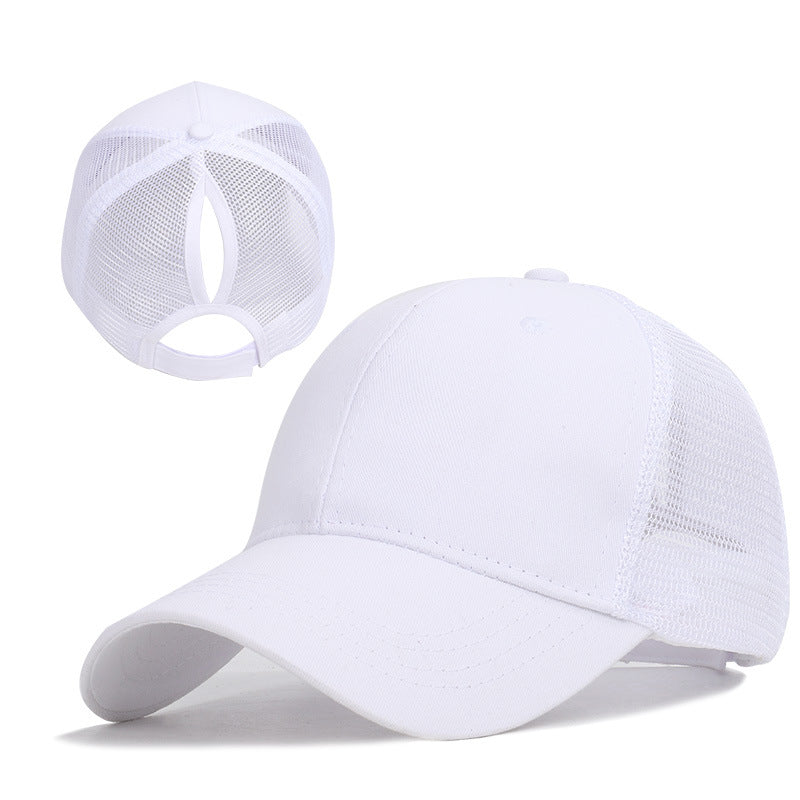 Ponytail Sun Cap , Sports Cap with convenient hair hole for extra comfort available in a variety of colours