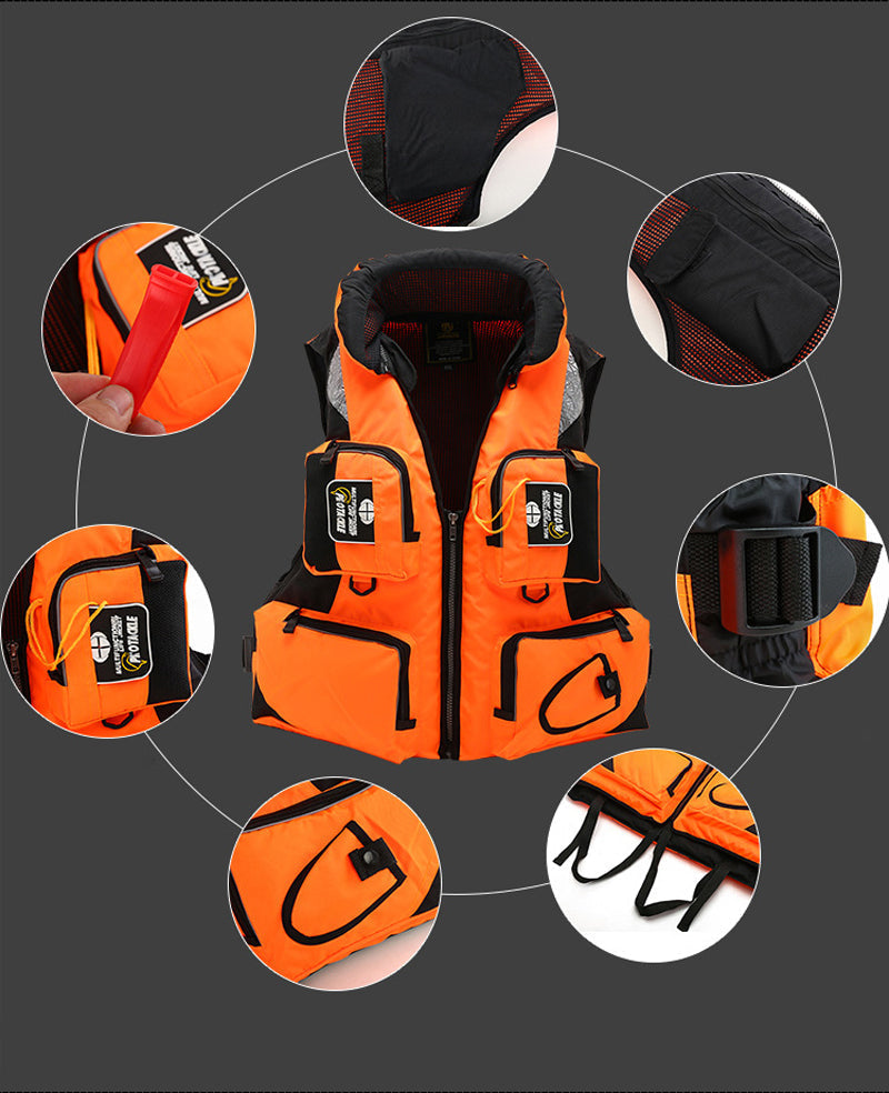 Adult Life Jacket, Adjustable Buoyancy Aid - Watersports Life vest / Life Jacket , Boating, Sailing, Fishing..