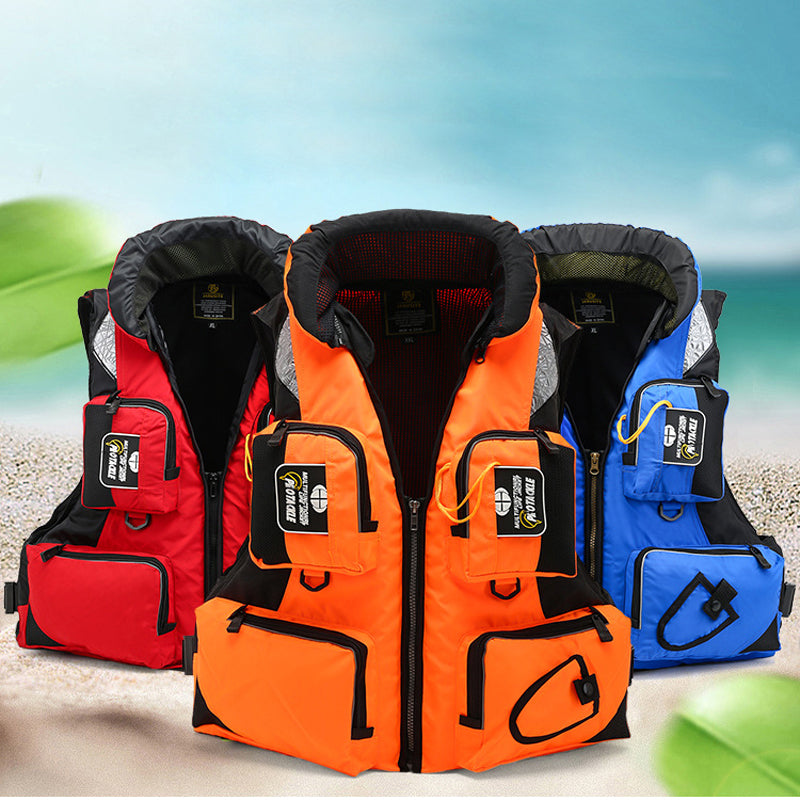 XingJian LLC Adjustable Fishing Life Jacket for Adults - Comfortable and  Buoyant 