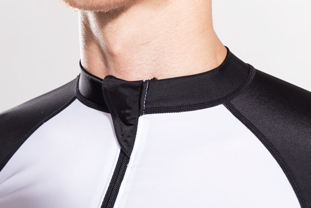 New 2022  Men's Zipper Rash Guard 0.5mm Long Sleeve Sun Protector Quick Drying Surf Top
