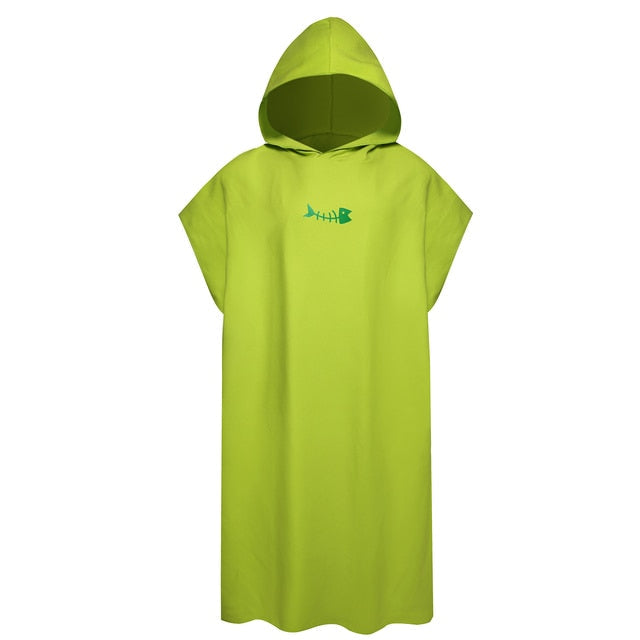 Poncho Changing Towel with Hood Microfiber Beach Blanket Bath Towel Swim Towel Wetsuit Beach Poncho..