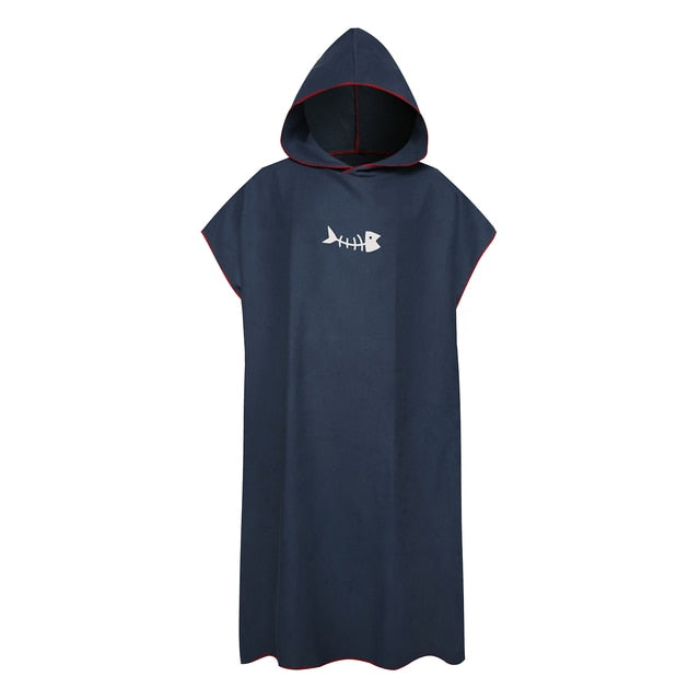 Surf Poncho Changing Towel with Hood Microfiber Beach Blanket Bath Towel Swim Towel Wetsuit Beach Poncho