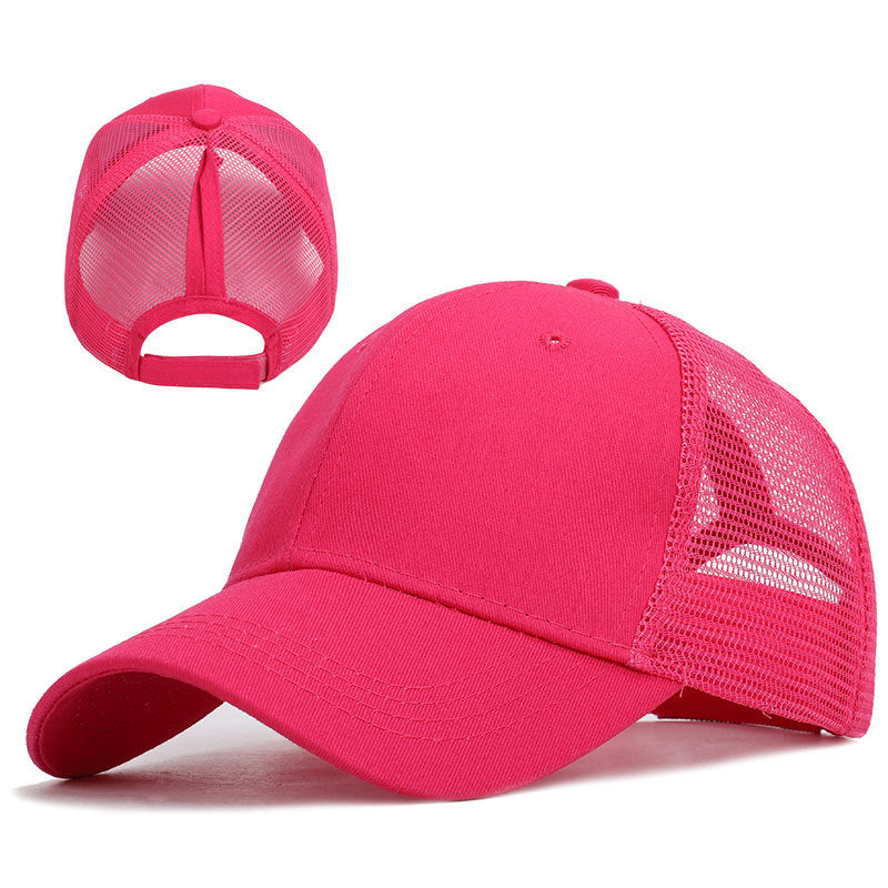 Ponytail Sun Cap , Sports Cap with convenient hair hole for extra comfort available in a variety of colours