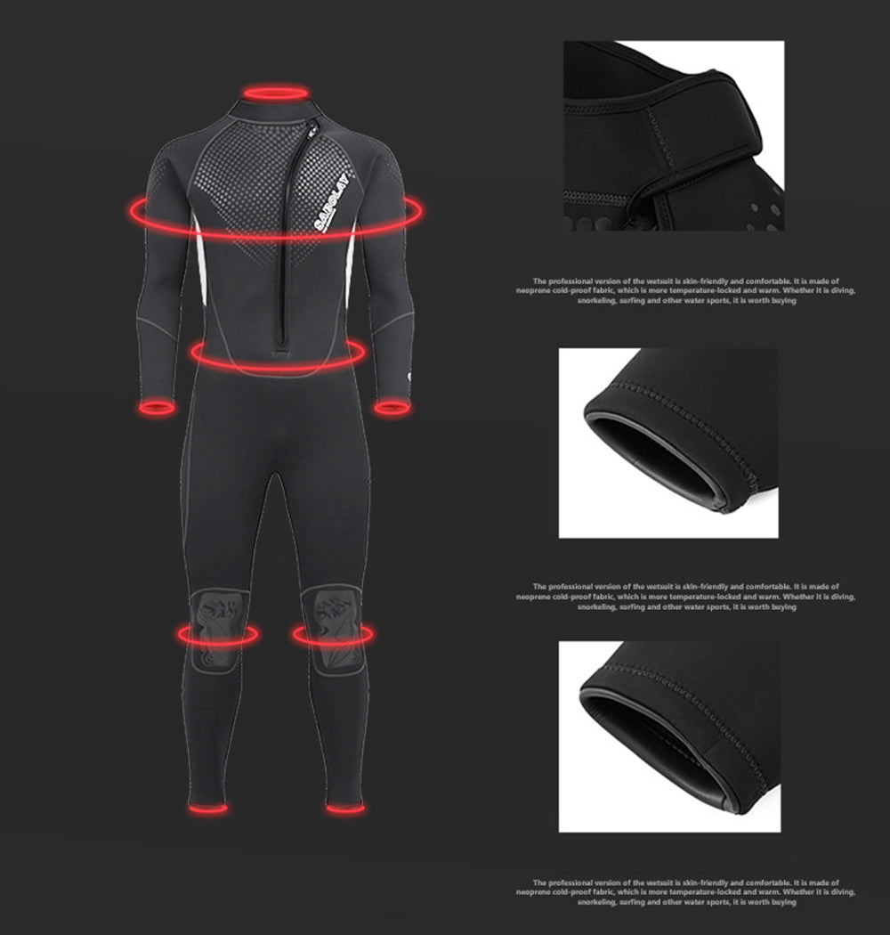 2022 3MM Premium Quality Neoprene Front Zipper Men's Wetsuit