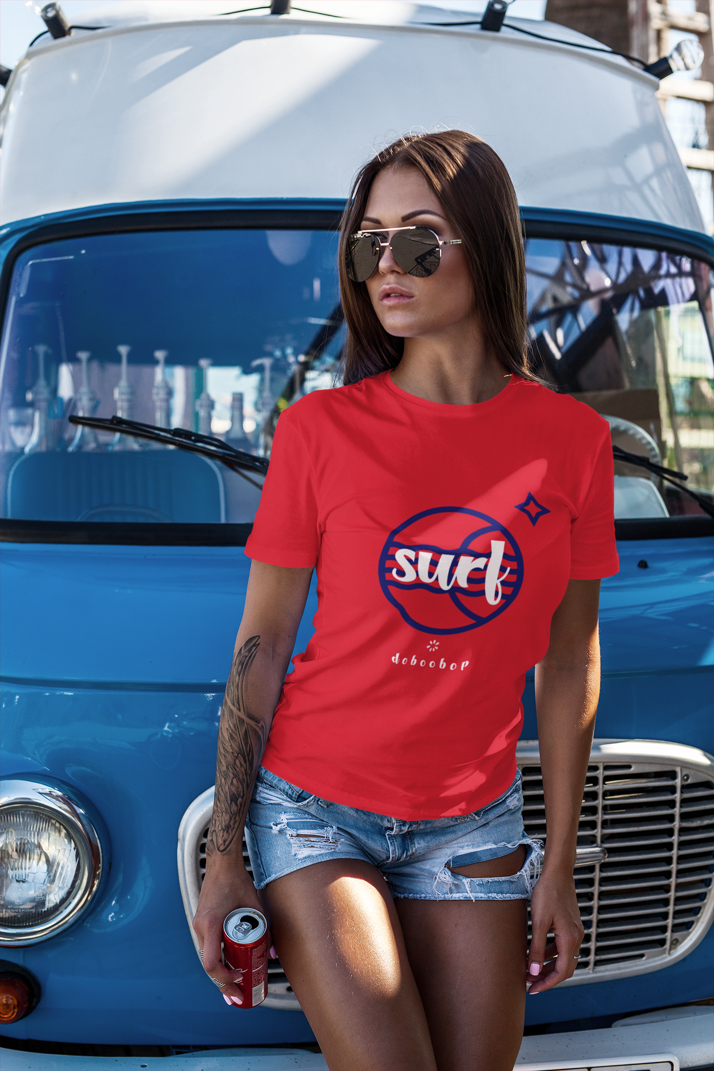 Unisex Surf tee 100% Premium Cotton Airlume combed and ring-spun  for the perfect fit